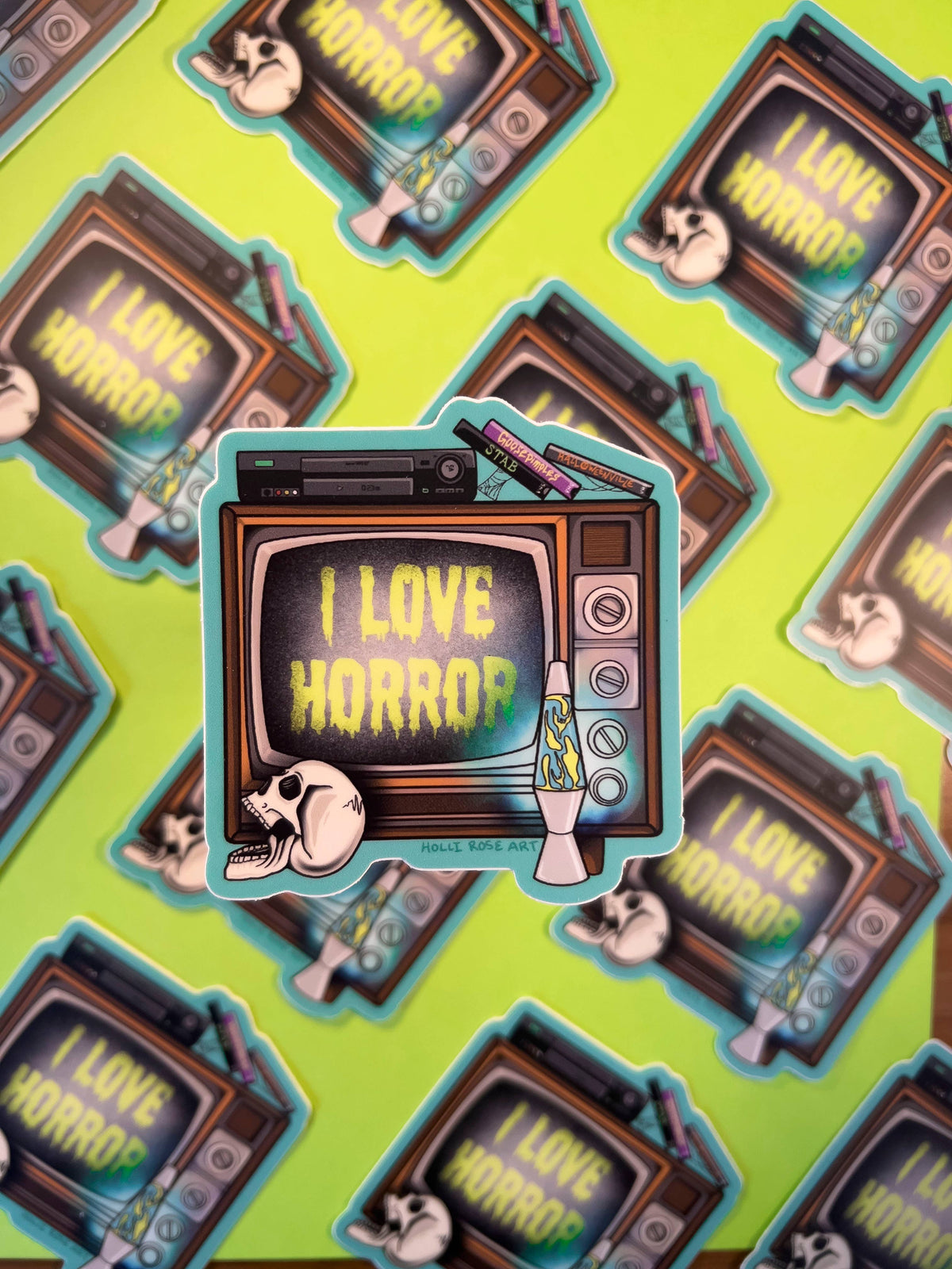 I love Horror TV Sticker