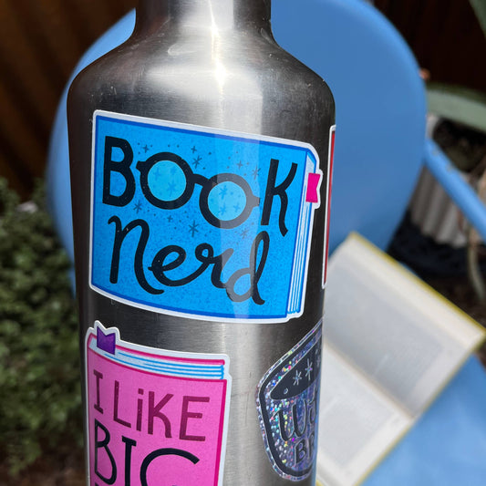 Book Nerd vinyl sticker