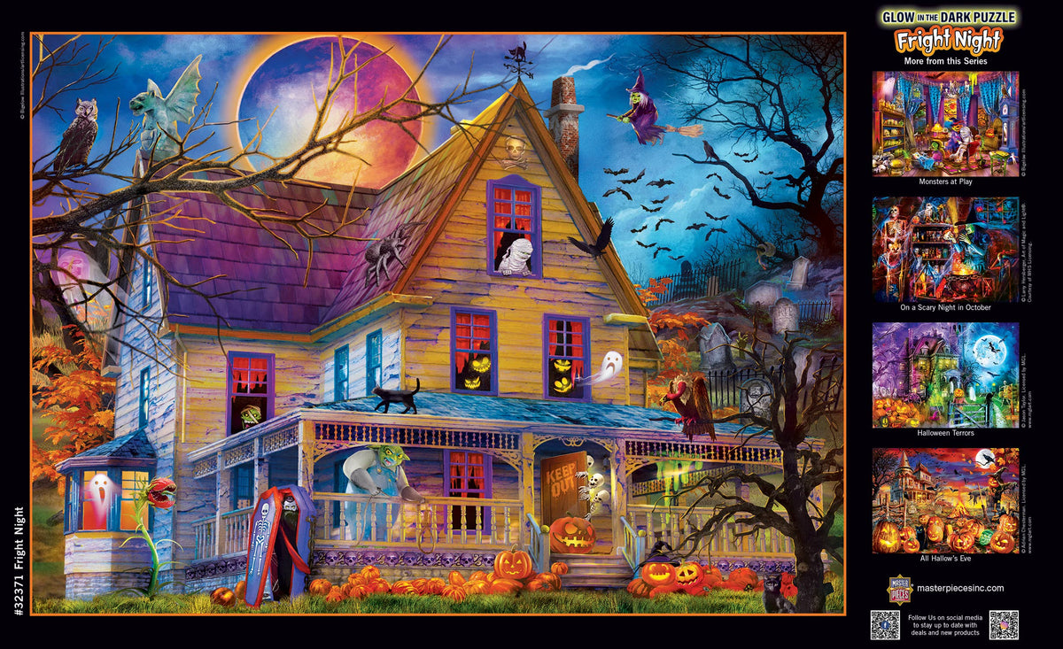 Glow in the Dark - Fright Night 500 Piece Puzzle