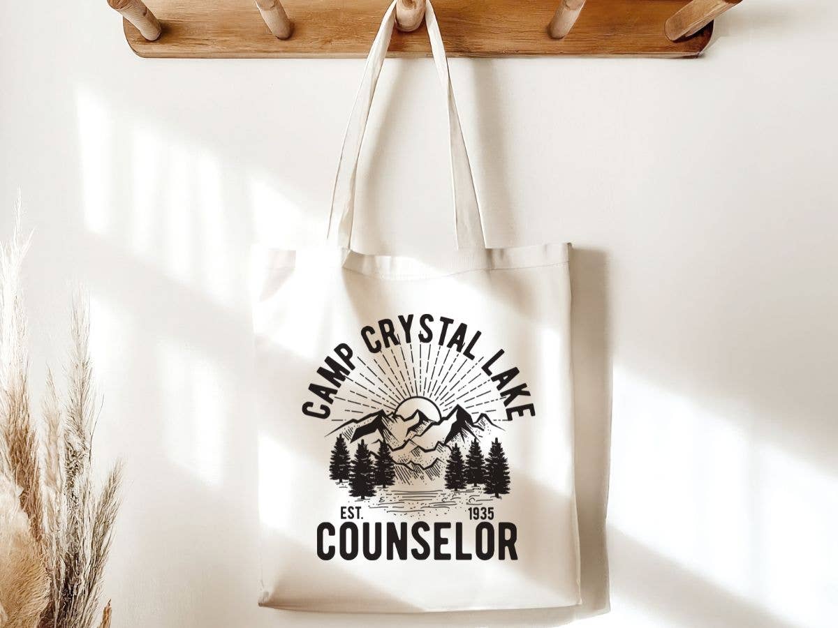 Camp Crystal Lake Counselor Halloween Canvas Tote Bag