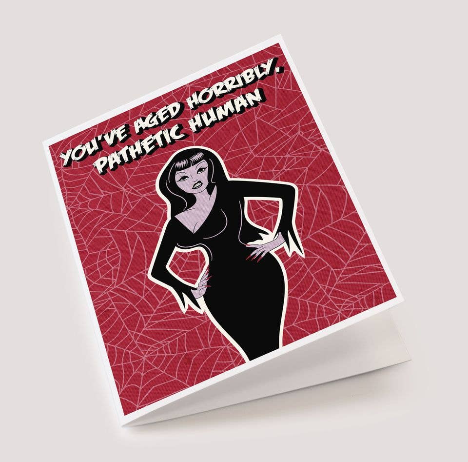 Vampira Birthday Card