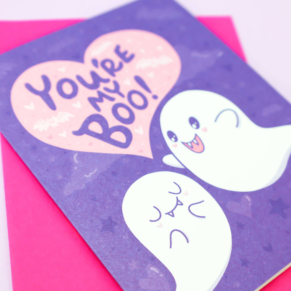 You're My Boo Valentine's Day Ghost Anniversary Love Card