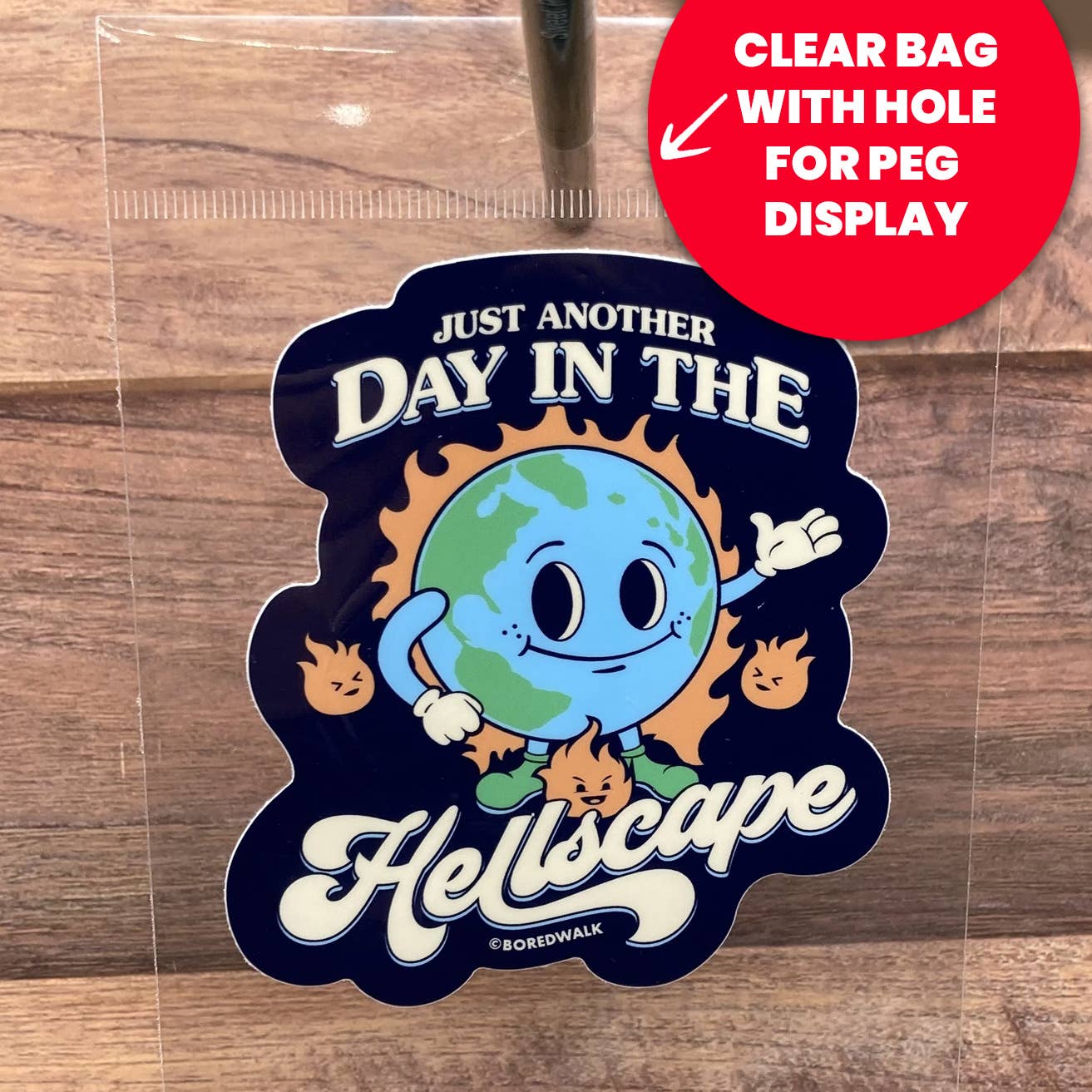 Just Another Day In The Hellscape Die Cut Sticker