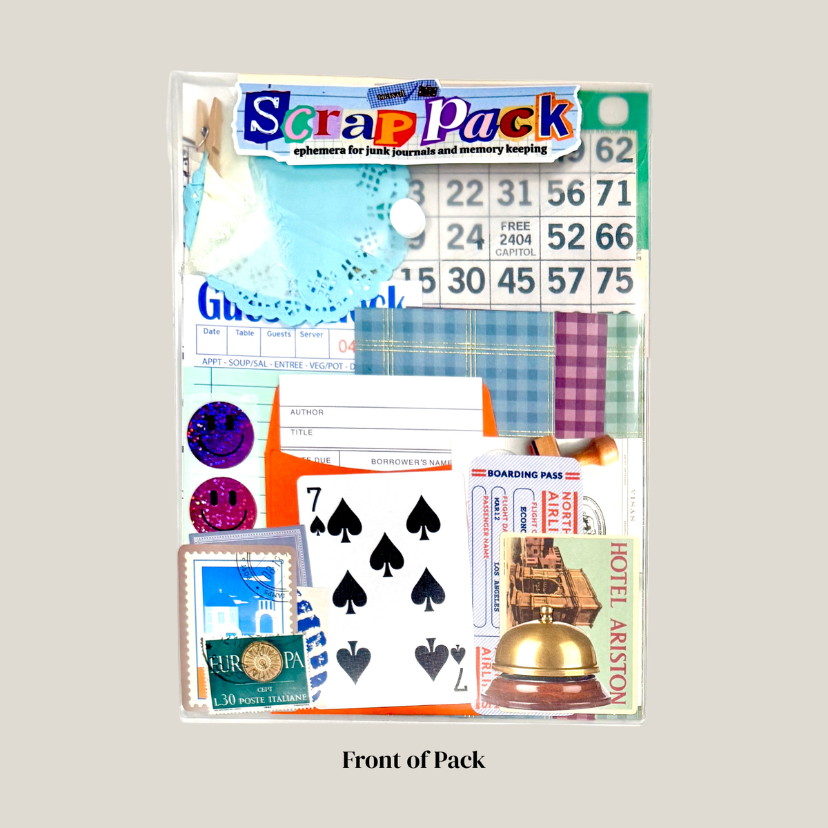 Junk Journal Scrap Pack | Travel Ephemera