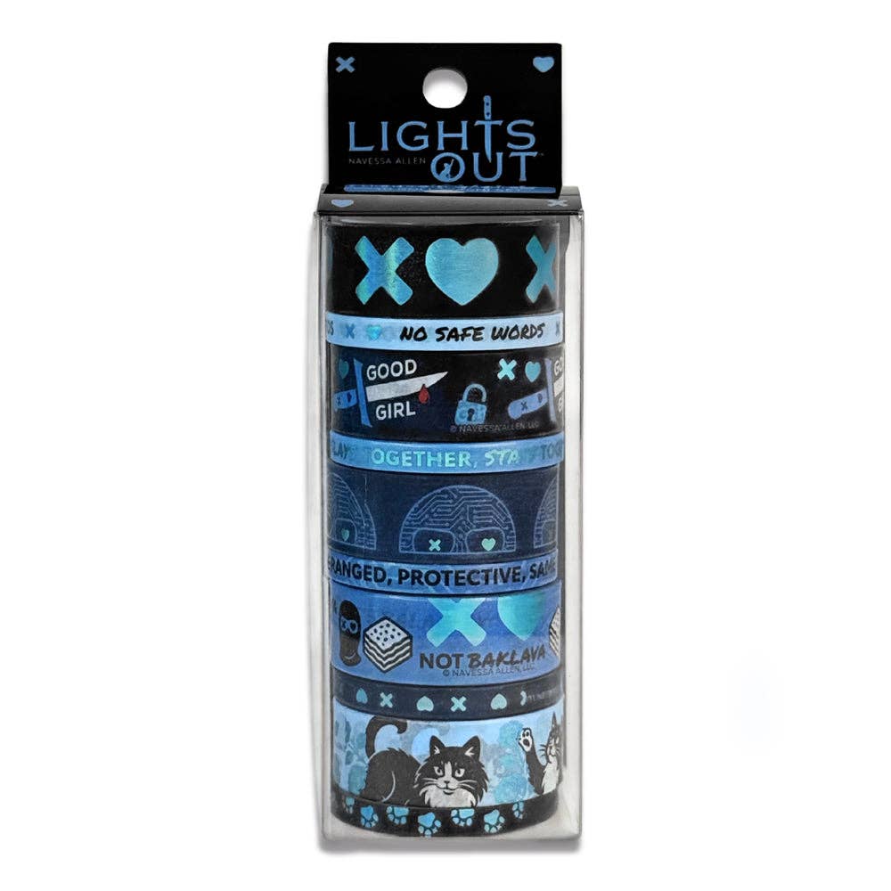Lights Out Washi Tape (10-Pack)