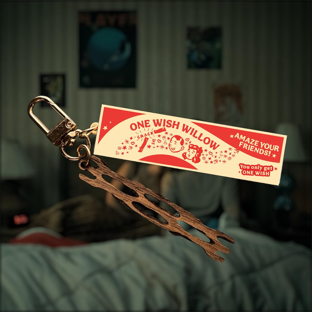 Obsessed One Wish Willow Keychain