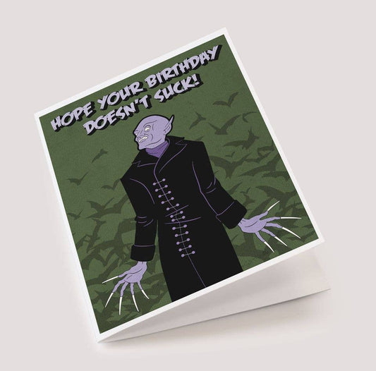 Nosferatu Vampire Birthday Card