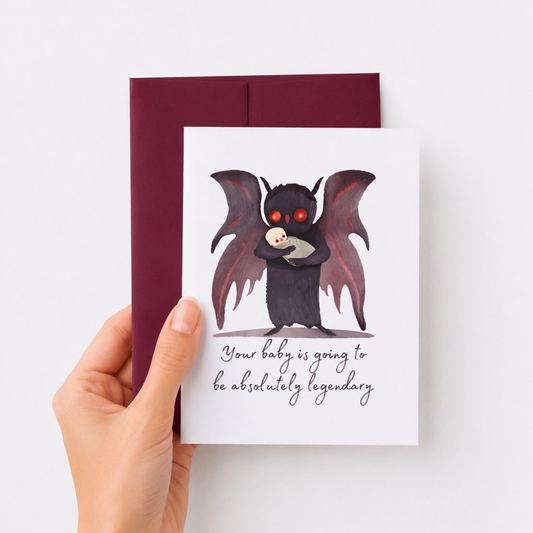  Mothman Your baby is going to be absolutely legendary Card