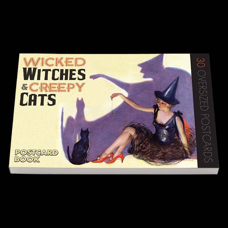 Wicked Witches & Creepy Cats  -  Halloween Postcards