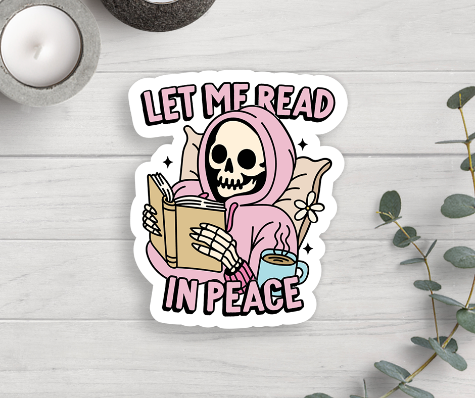 Let Me Read Vinyl Sticker
