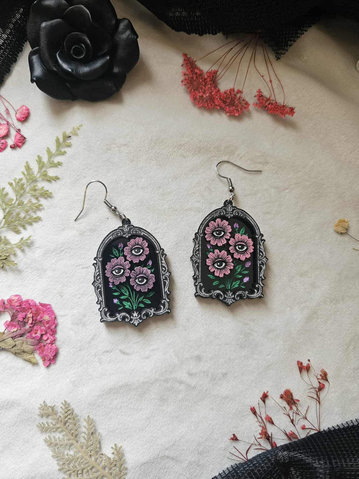 Framed Eye Flowers