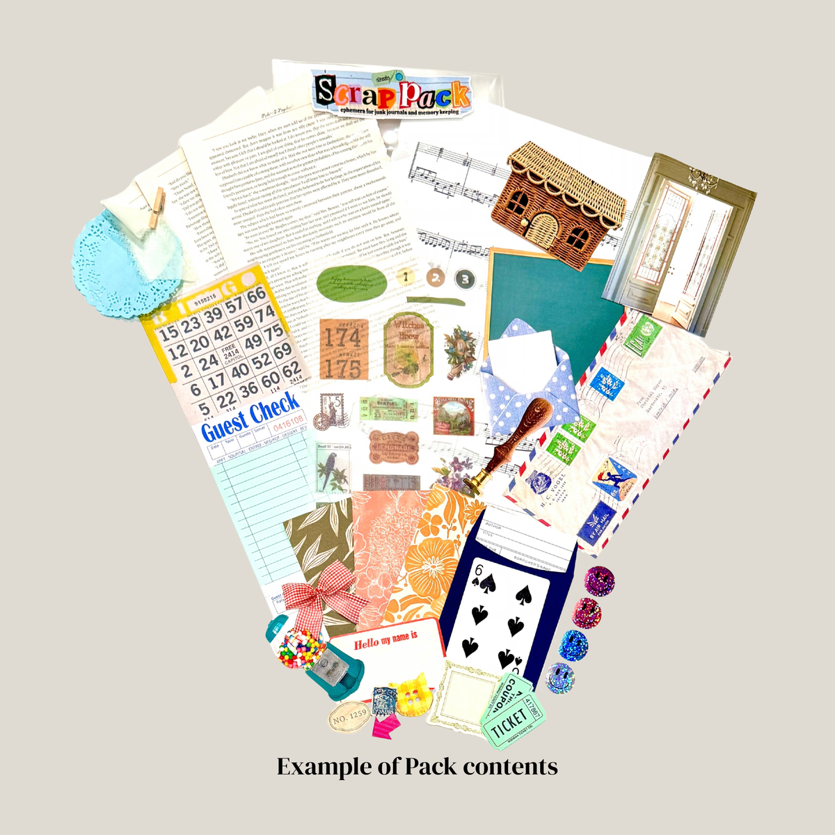 Junk Journal Scrap Pack | Classic Ephemera