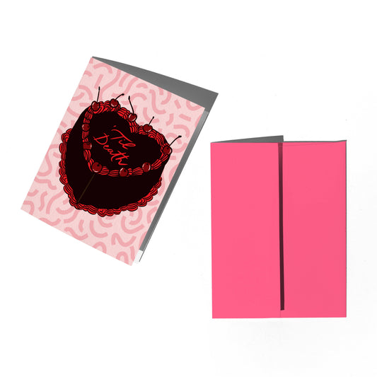 'Til Death Cake Card