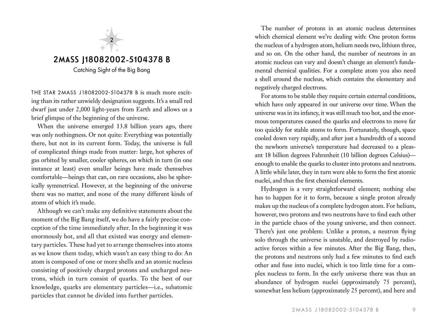 The Story of the Universe in 100 Stars: