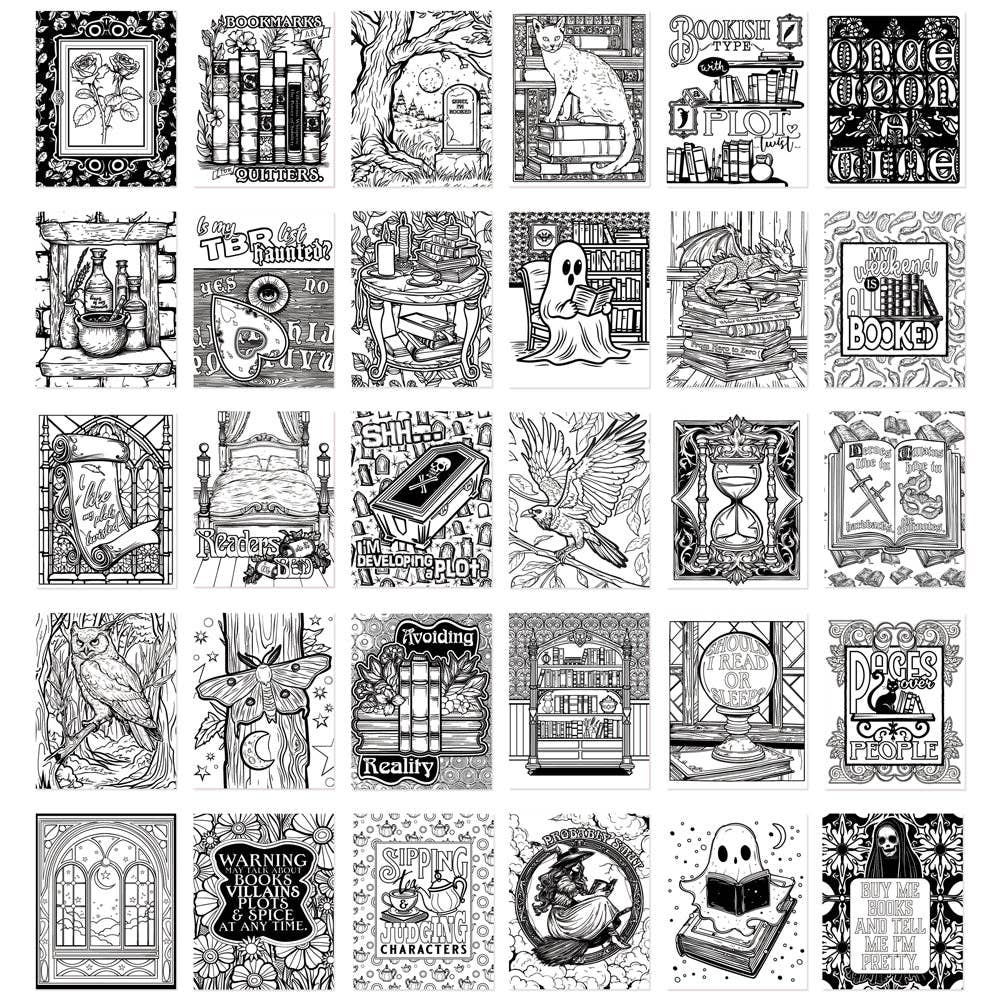 Waiting for the Night Coloring Book (Original Artwork)