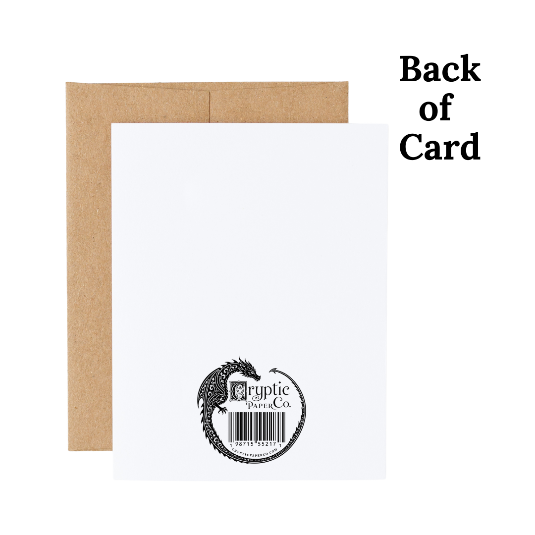 Medieval Knight And Dragon Encouragement Card 