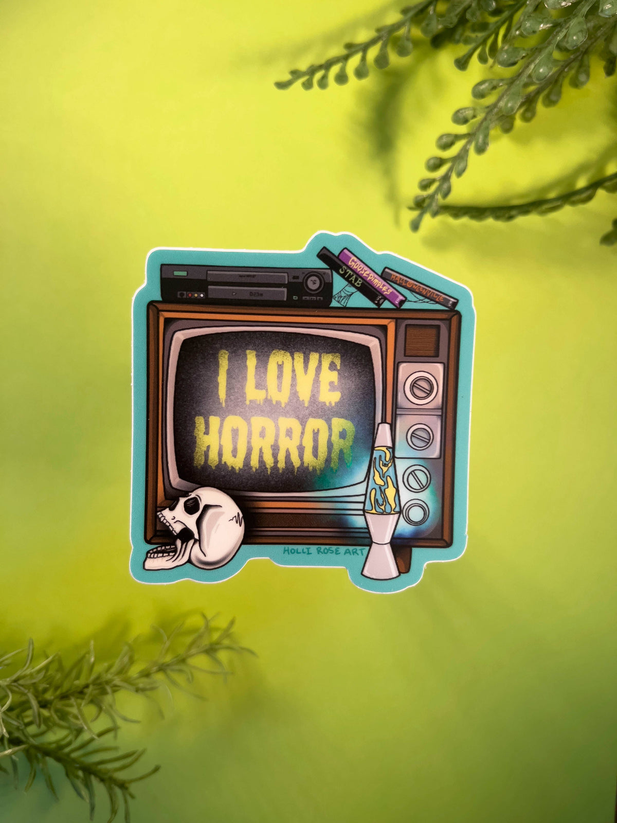 I love Horror TV Sticker