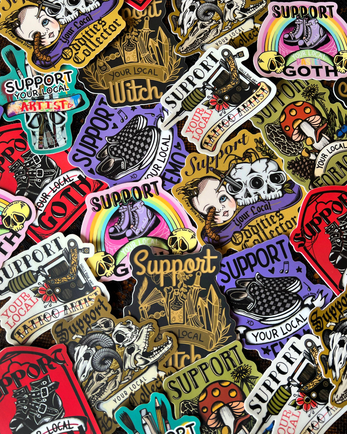 Support Your Local Bone Collector Sticker