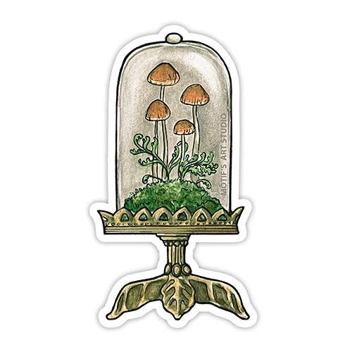Mushroom Terrarium Sticker