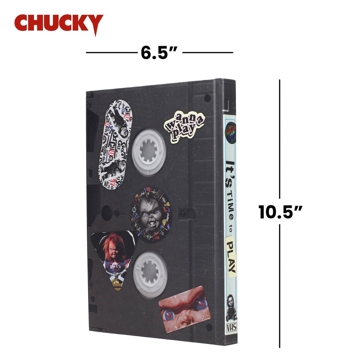Child's Play Chucky VHS-Style Hardcover Notebook