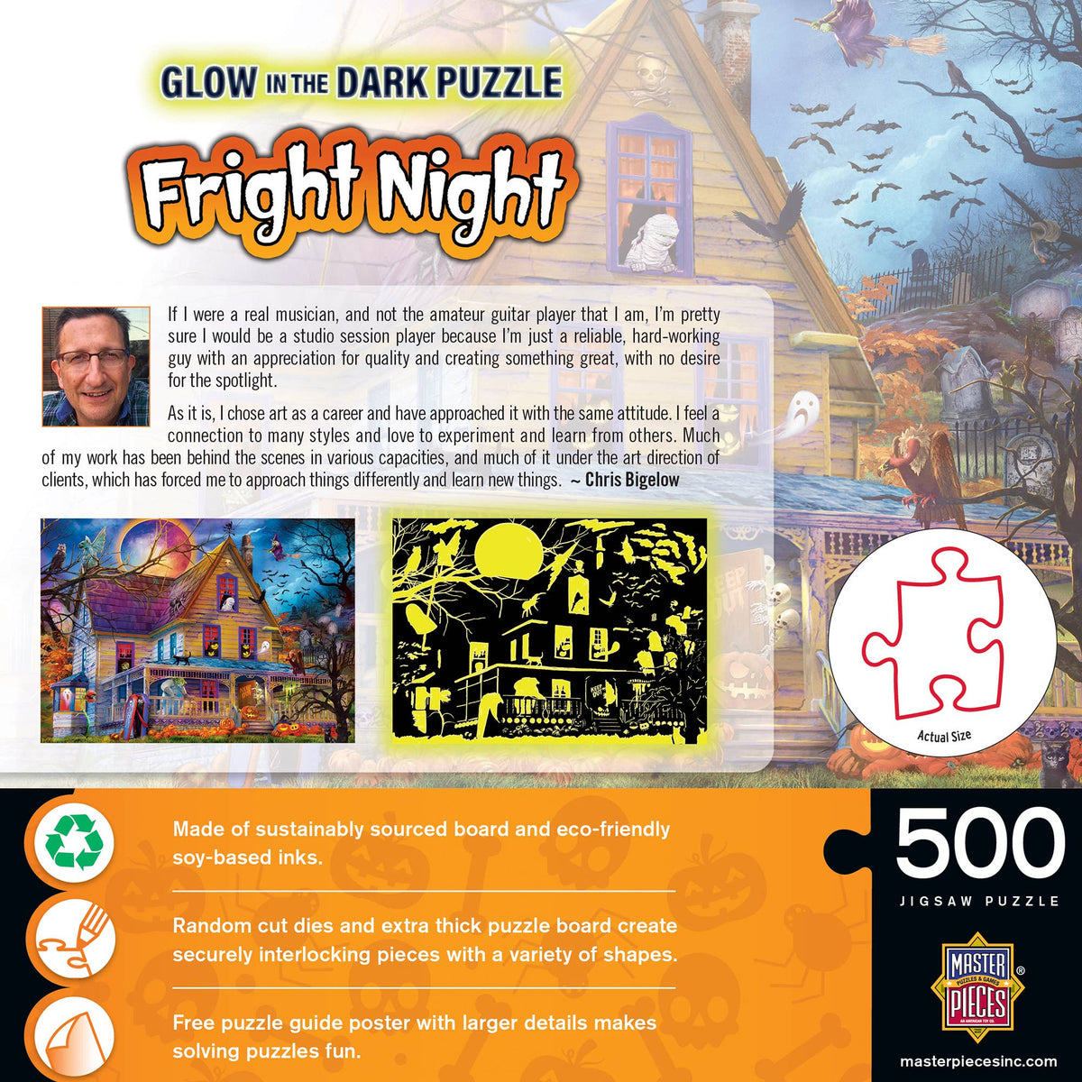 Glow in the Dark - Fright Night 500 Piece Puzzle