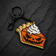 Evil Pumpkin Pie Keychain