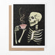 Skeleton Tea Party - Blank Halloween Notecards