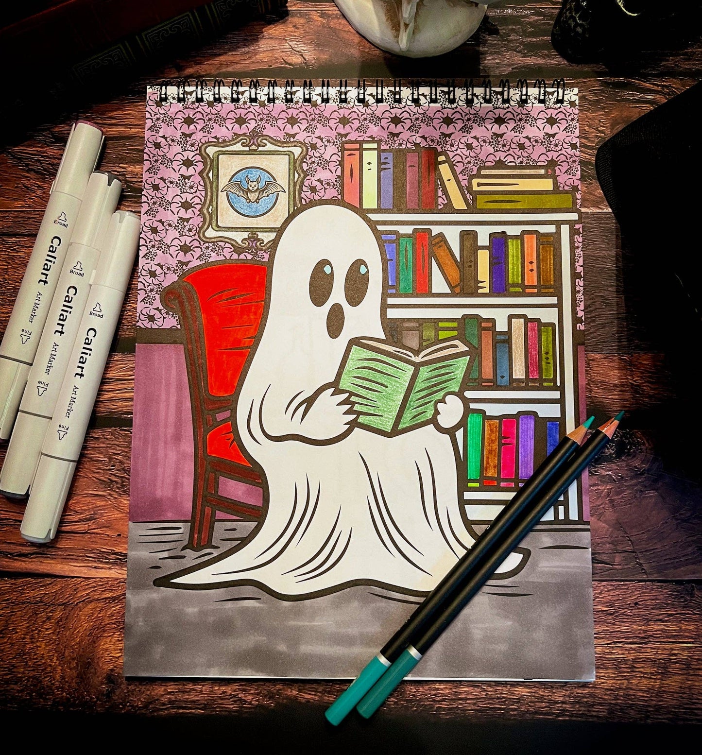 Waiting for the Night Coloring Book (Original Artwork)