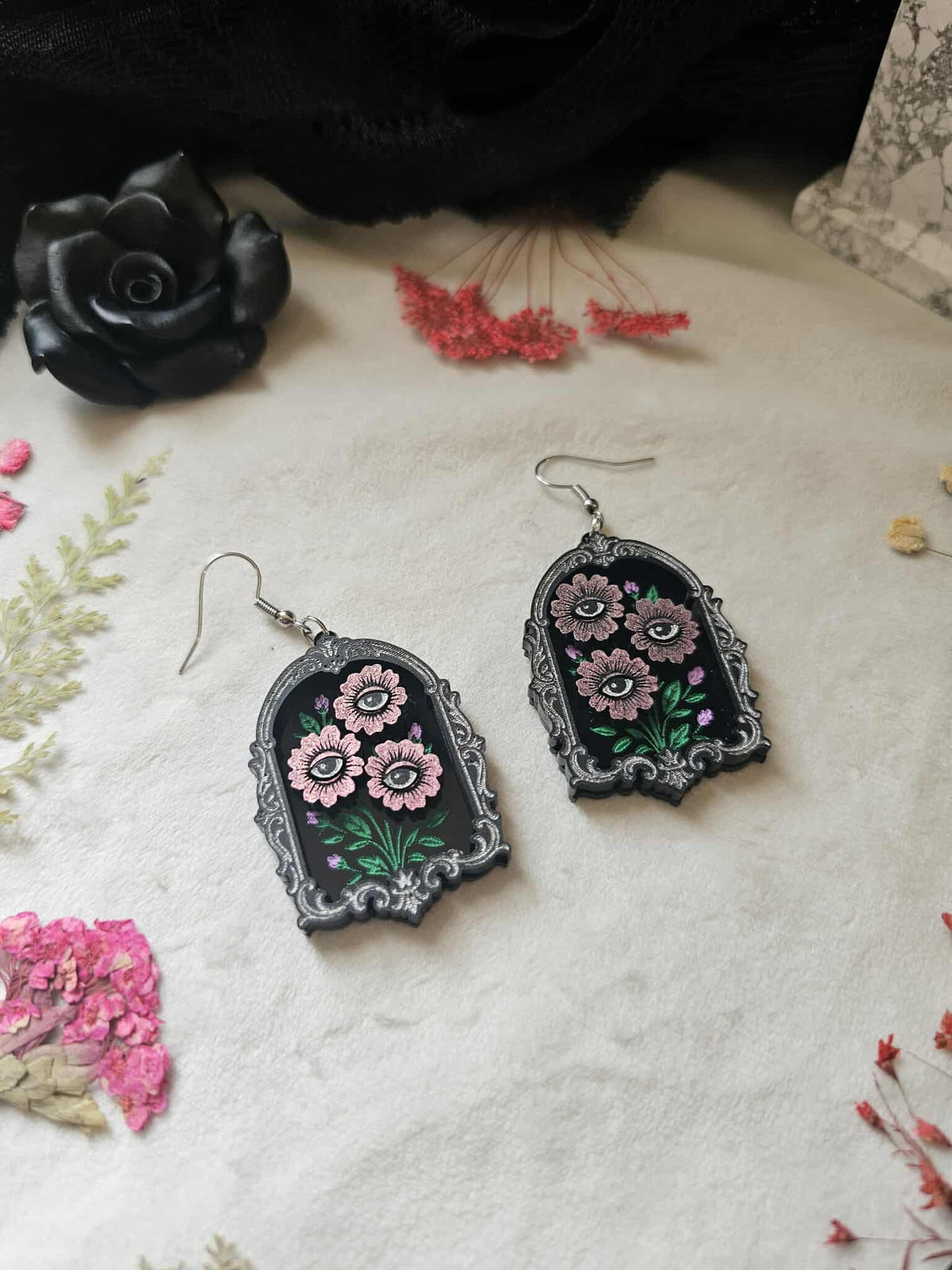 Framed Eye Flowers