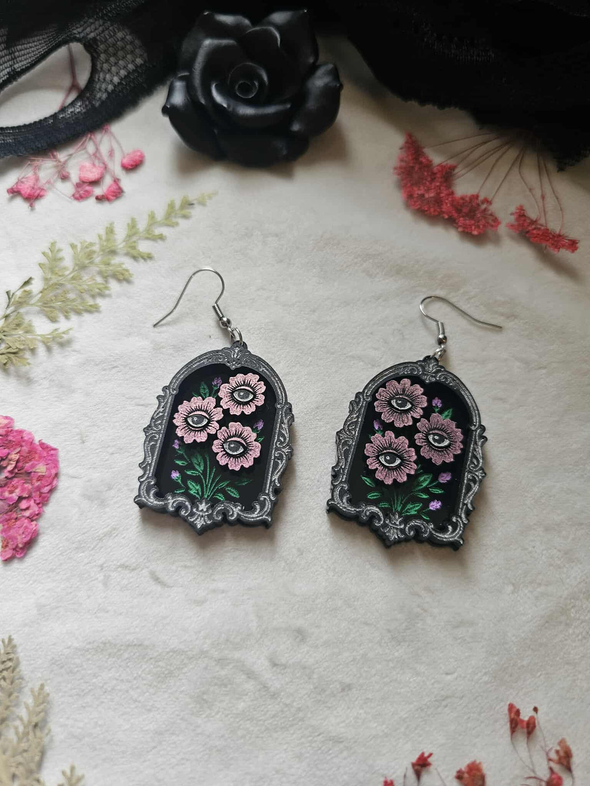 Framed Eye Flowers
