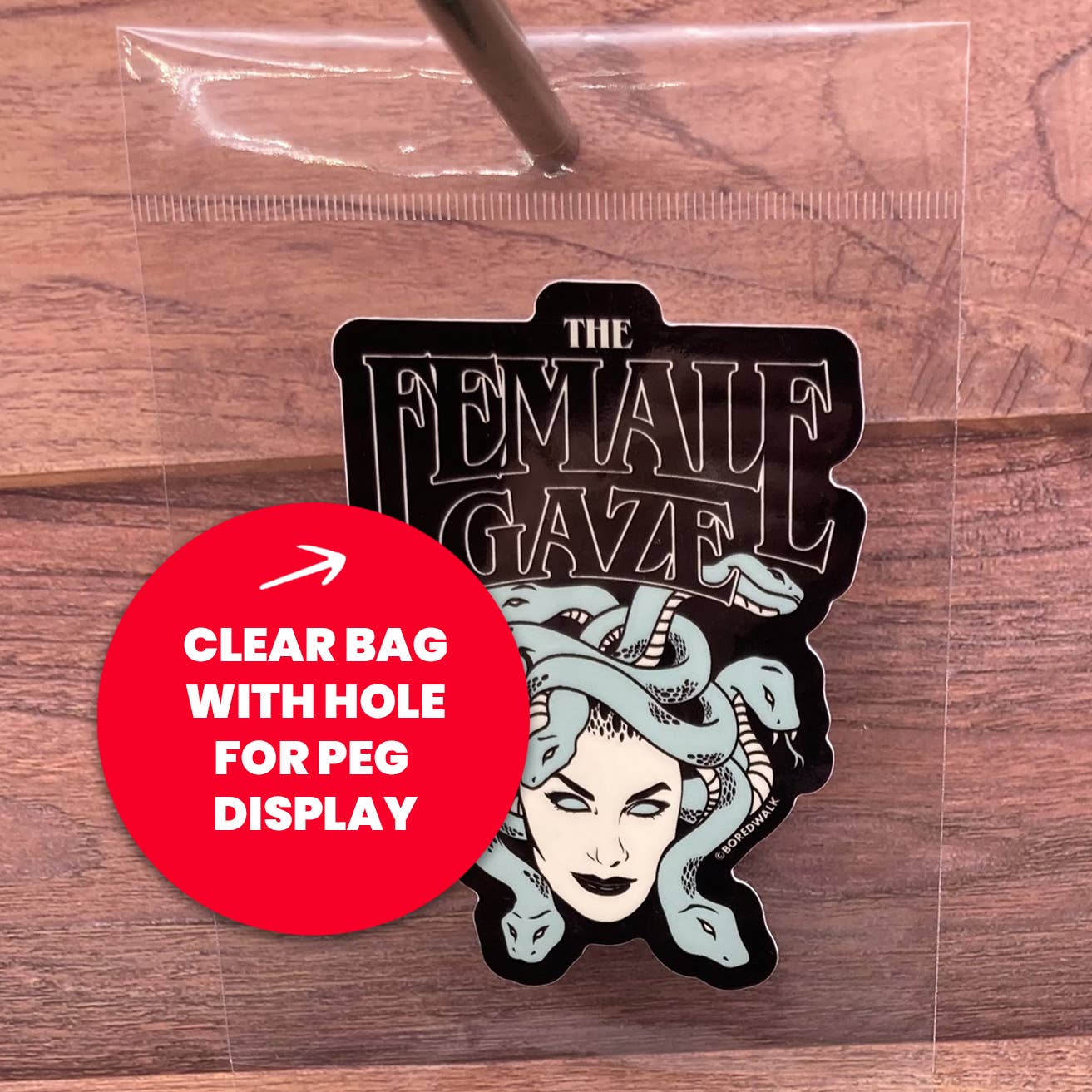 The Female Gaze Medusa Die Cut Sticker