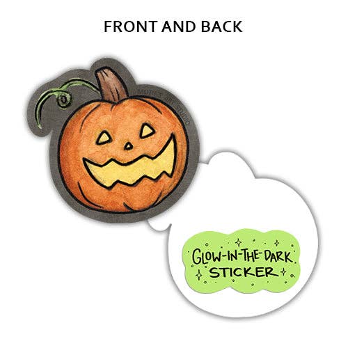 Mini Jack-O-Lanern Sticker (Glow-in-the-dark)