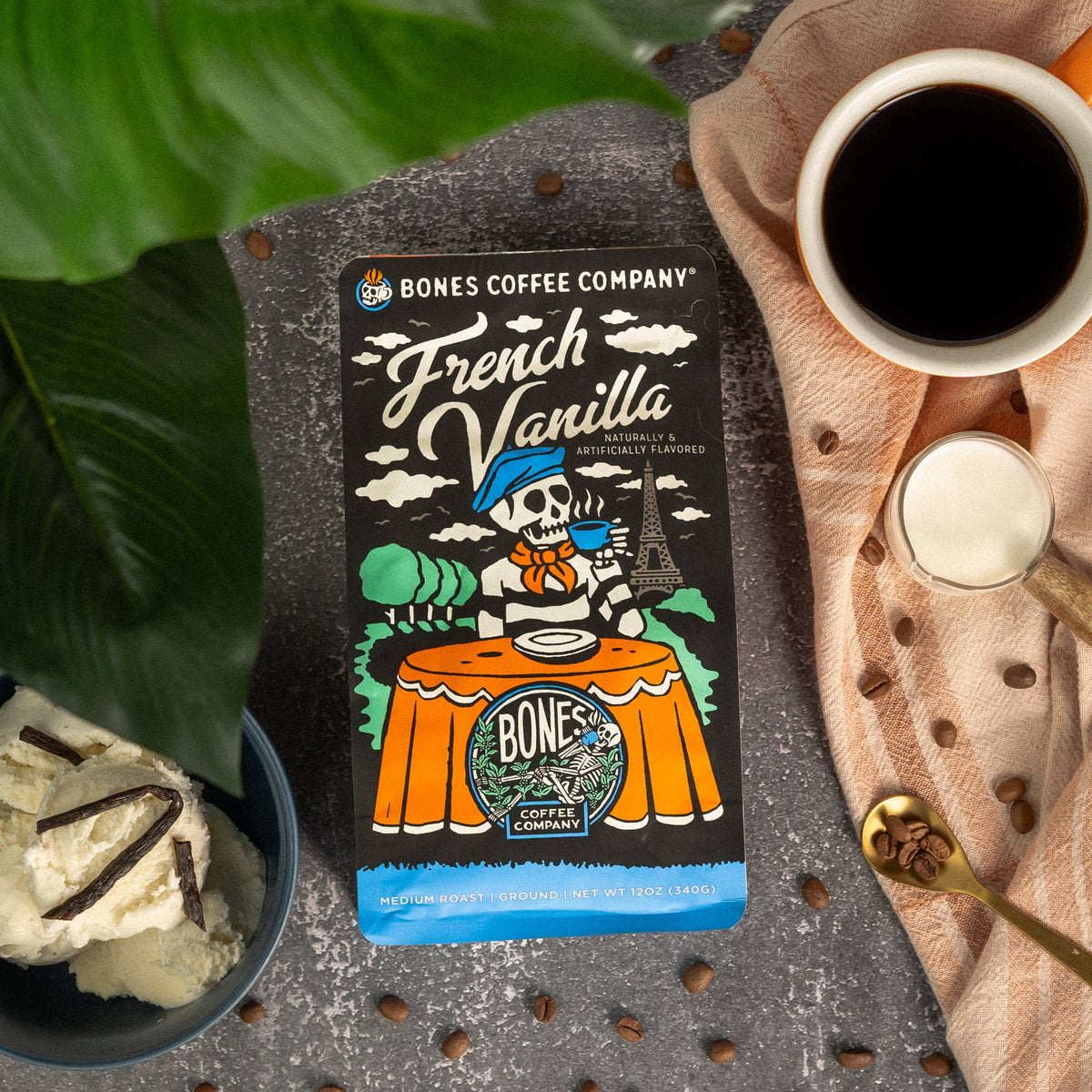 French Vanilla Flavored Coffee | 12oz | Whole Bean & Ground
