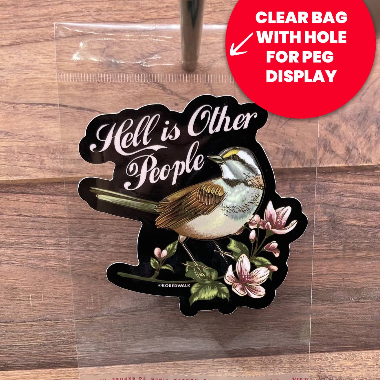 Hell Is Other People Die Cut Sticker