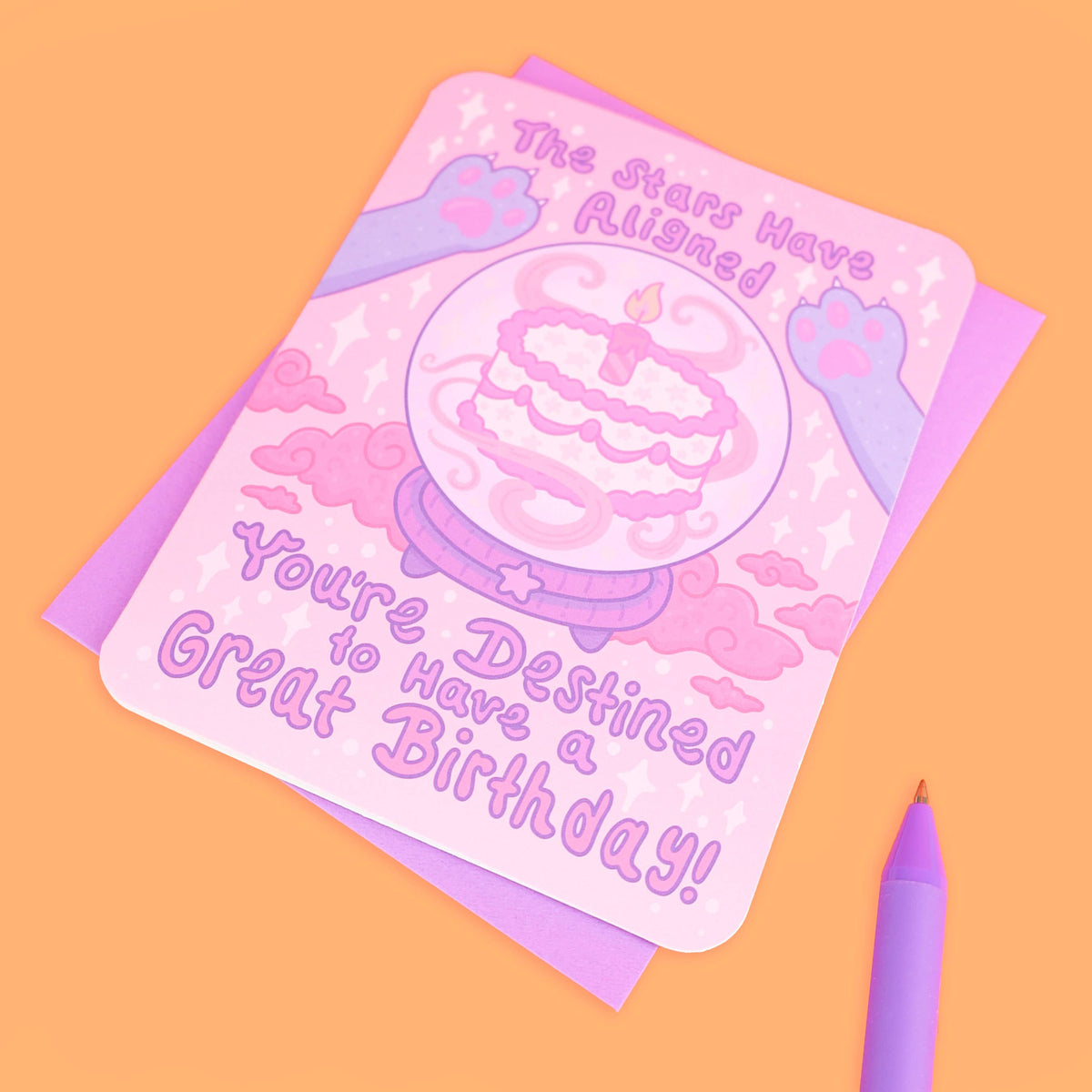Stars Have Aligned, Birthday, Halloween, Card with Envelope