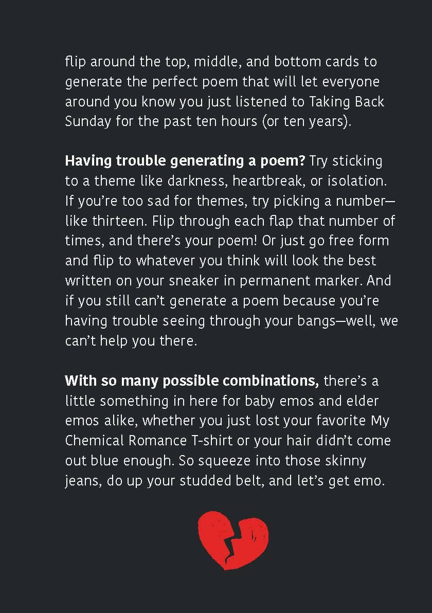 Emo Poetry Generator