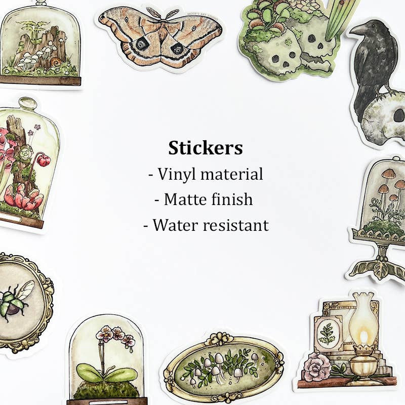 Skulls with Carnivorous Plants Sticker