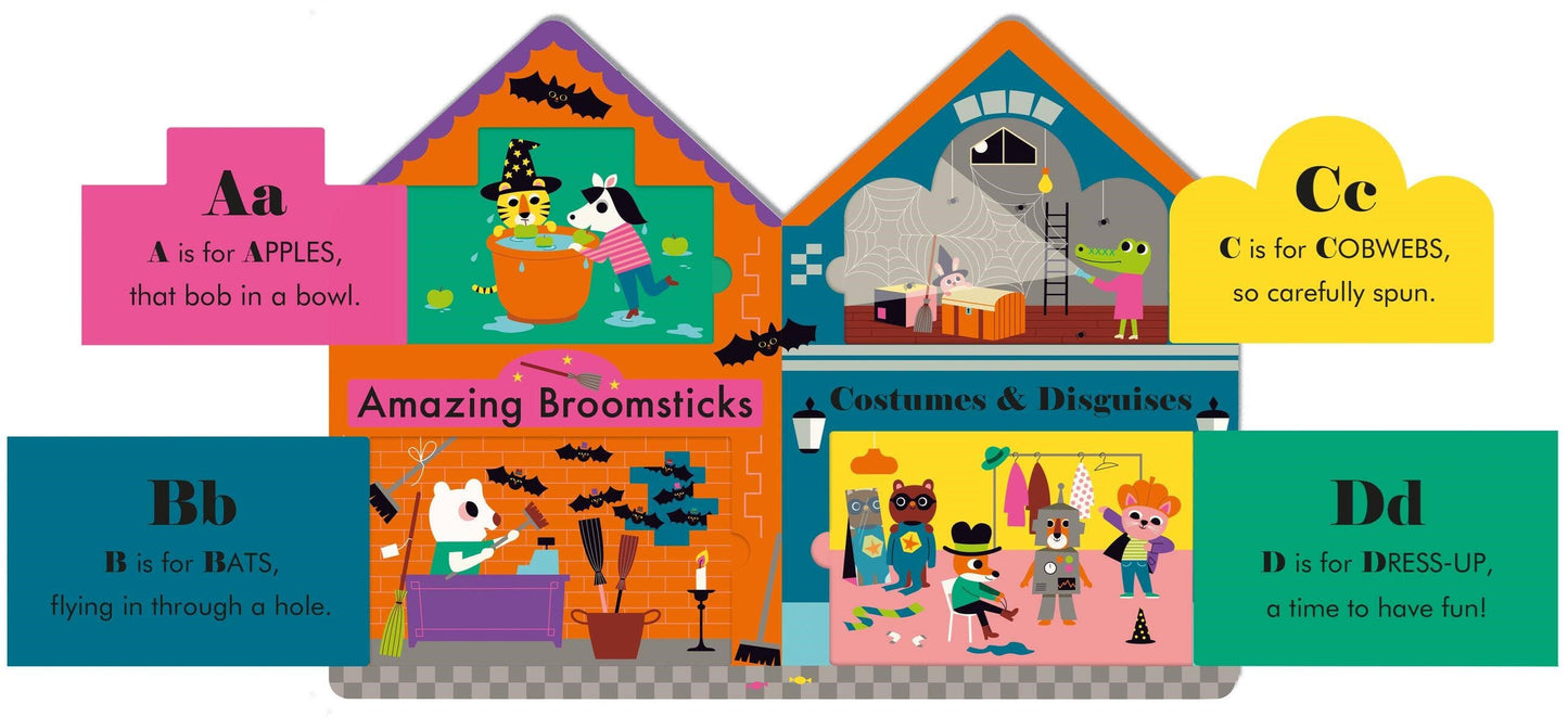 Halloween Street: A Fold-Out, Lift-the-Flap ABC Book!