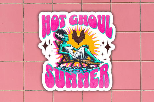Summerween Sticker, Hot Ghoul Summer