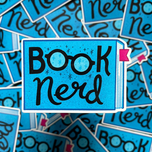 Book Nerd vinyl sticker