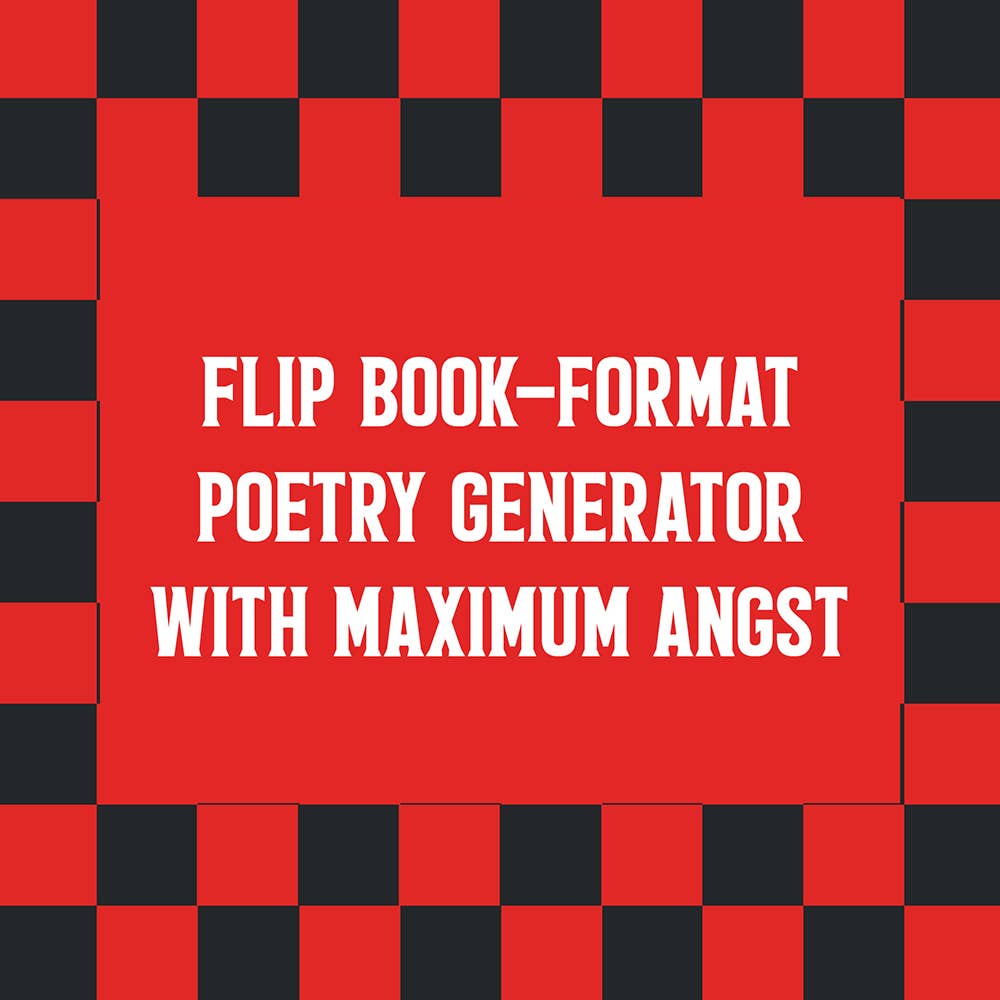 Emo Poetry Generator
