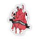 "I love horror" sticker