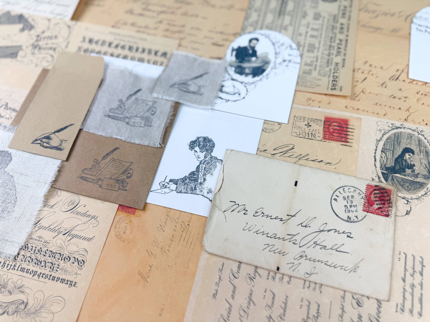 Writing Ephemera Kit for Junk Journaling