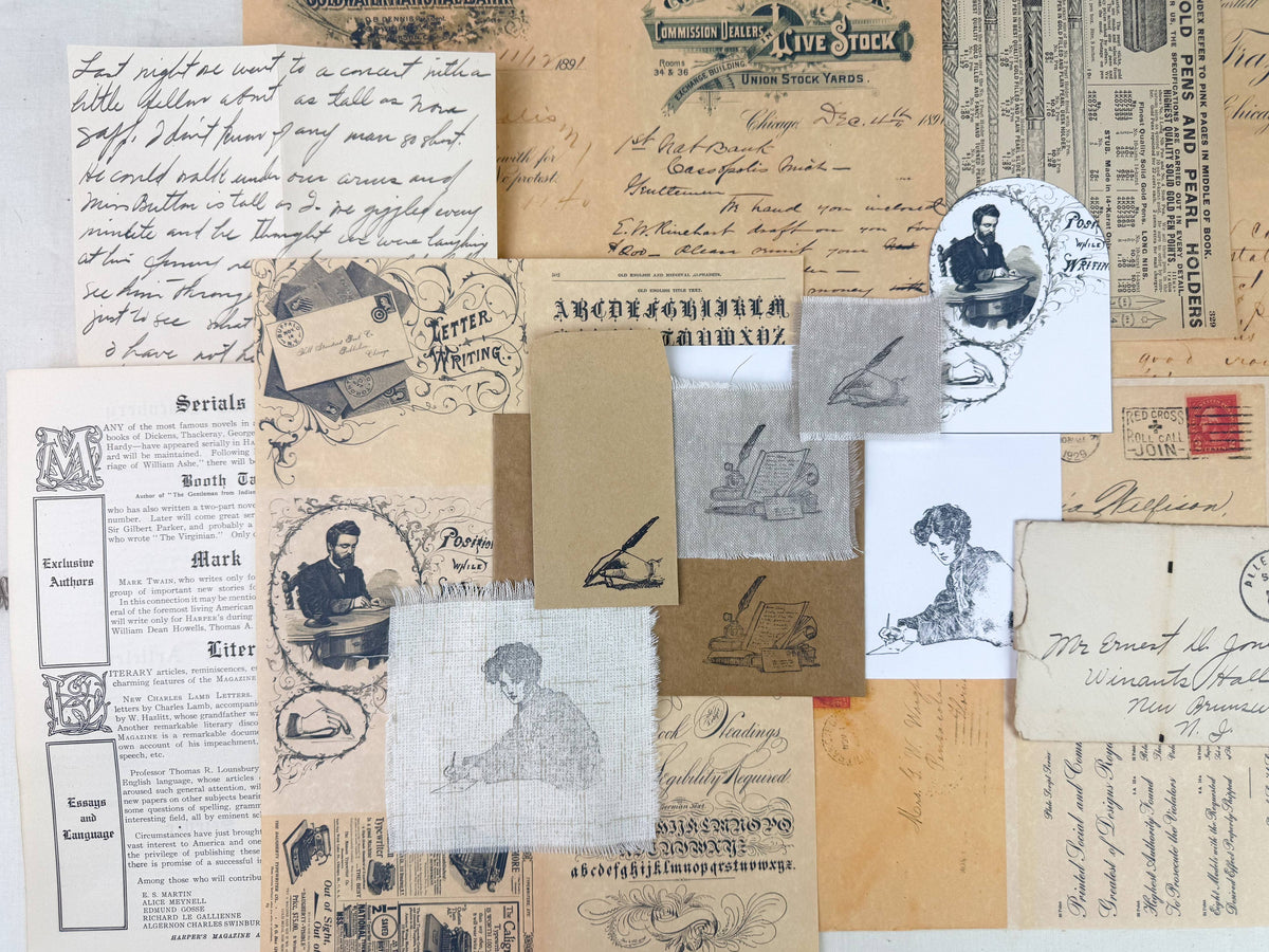 Writing Ephemera Kit for Junk Journaling
