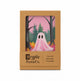 Boxed Set Of 8 Pink Forest Ghost Halloween Notecards