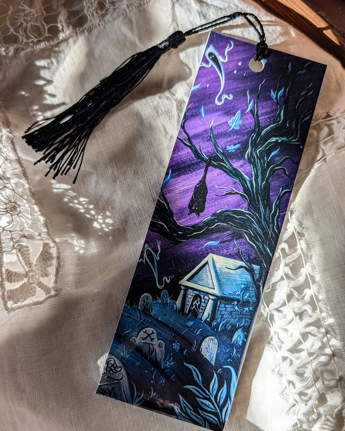 Spooky Cemetery Haunts Bookmark