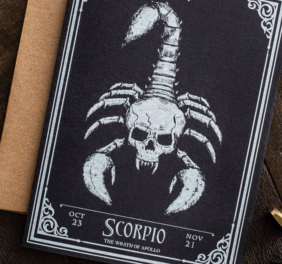 Scorpio (Oct 23 - Nov 21) Zodiac Card