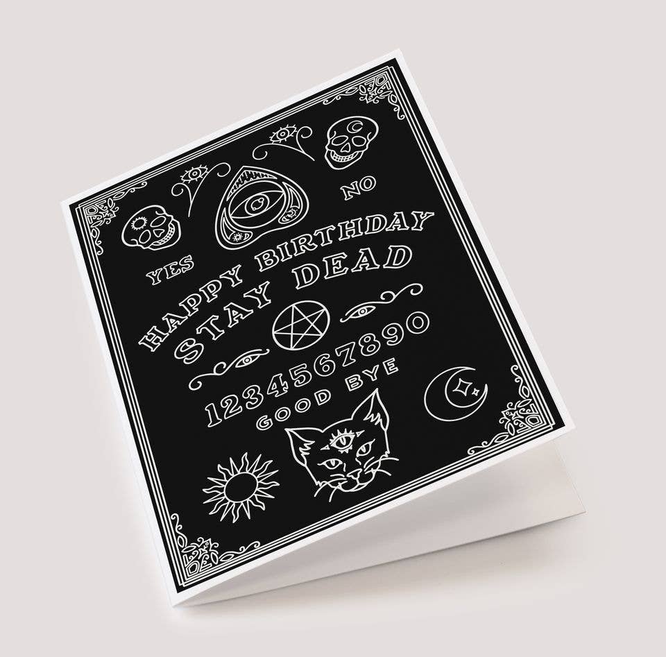 Ouija Board Birthday Card