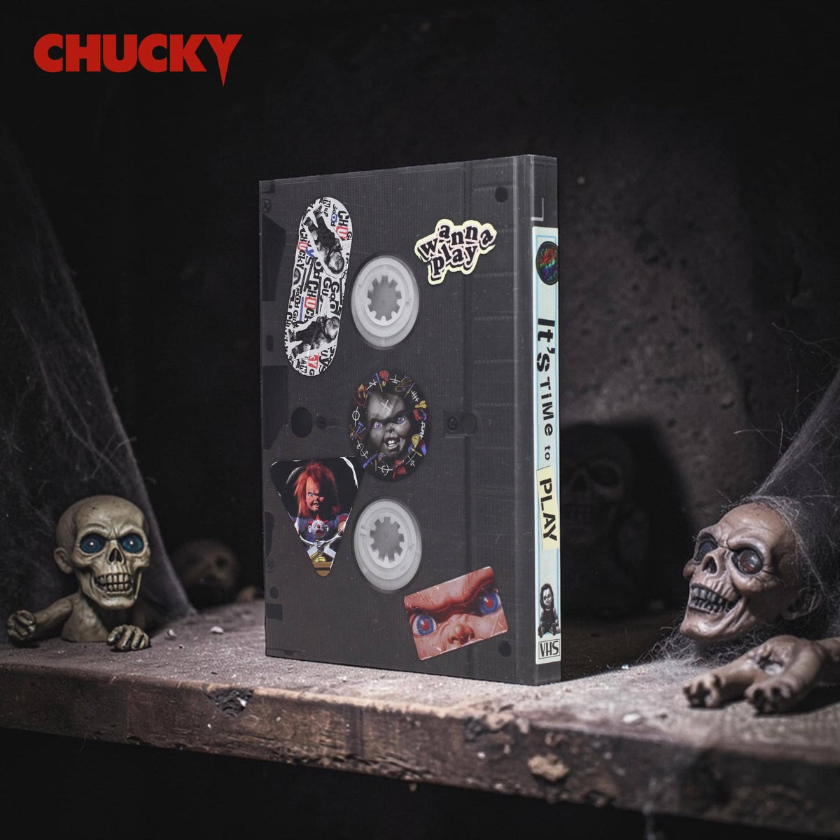 Child's Play Chucky VHS-Style Hardcover Notebook