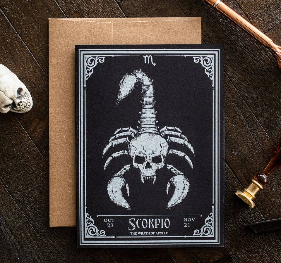 Scorpio (Oct 23 - Nov 21) Zodiac Card